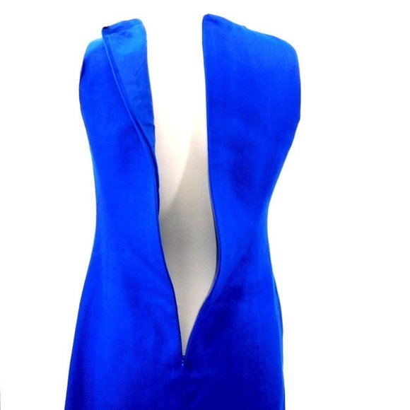 Carlisle "Blue Bell" 100% Silk Woven Shift Dress - Picture 8 of 10